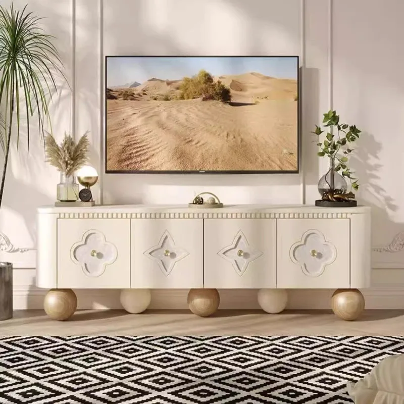 

Unique Nordic Beige Tv Cabinet Minimalist Classic Storage Living Room Tv Stands Modern Designer Mueble Televisor Furniture Home