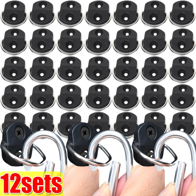 

Universal D-Type Trunk Floor Net Hook Anchor Ring Stainless Steel Car Tie Rod Ring For Car Truck Trailer RV Boat Fixing Kit