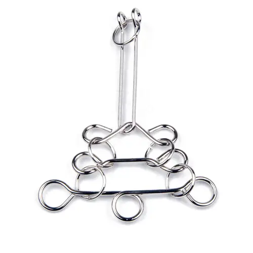 Metal Puzzle Mind Brain Teaser Magic Wire Rings Puzzles Game Great Educational Toys For Kids and Adults IQ Challenge Fun Gifts - Image 7