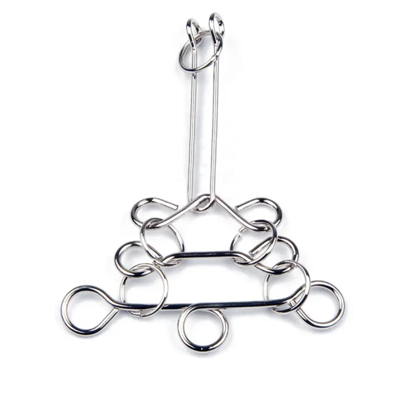 Metal Puzzle Mind Brain Teaser Magic Wire Rings Puzzles Game Great Educational Toys For Kids and Adults IQ Challenge Fun Gifts - Image 7