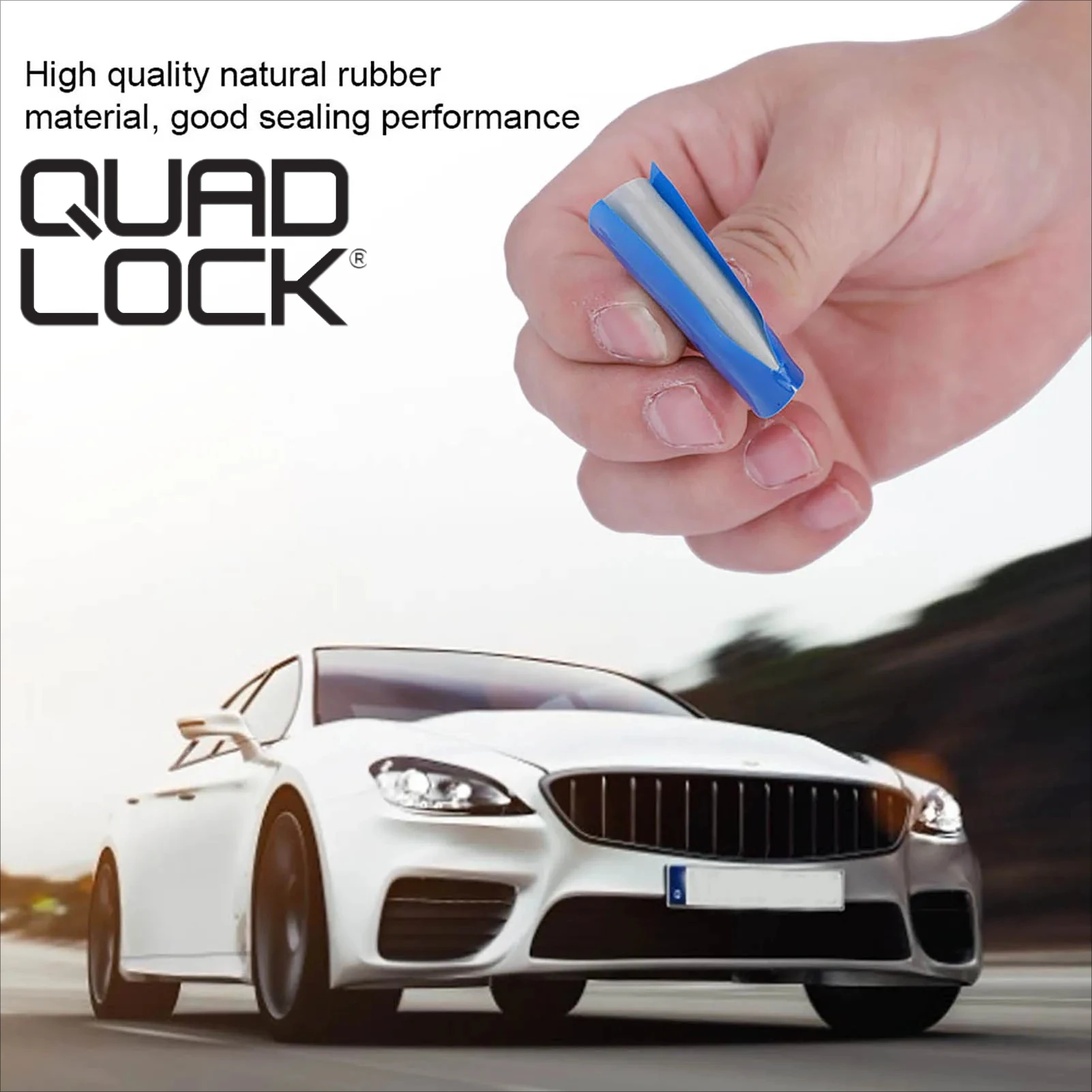 QUAD LOCK 43mm Car Round Natural Rubber Tire Tyre Puncture Repair  Tubeless Patches Tire Repair Patch Rubber Tire Repair
