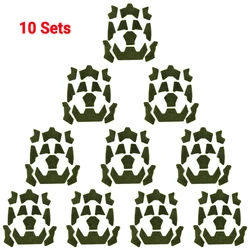 10sets Super High Cut Tactical FAST Helmet Magic Sticker Velcros Universal Tape Helmet Padding Stickers for Football Helmet