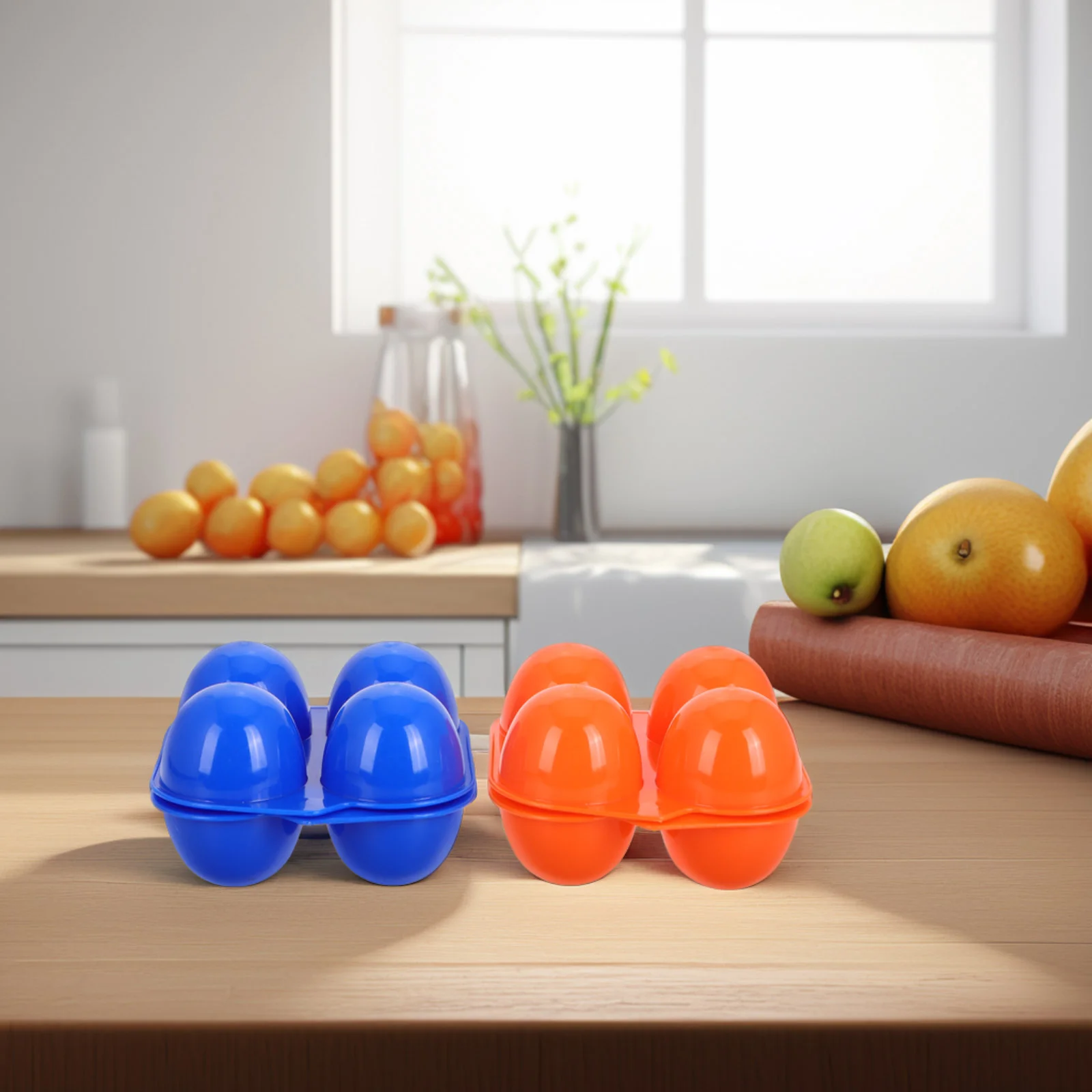 2 Pcs Egg Protection Box Camping Boxes Storage Holders for Fridge Fold Tumbler Cup Trays Abs Rack