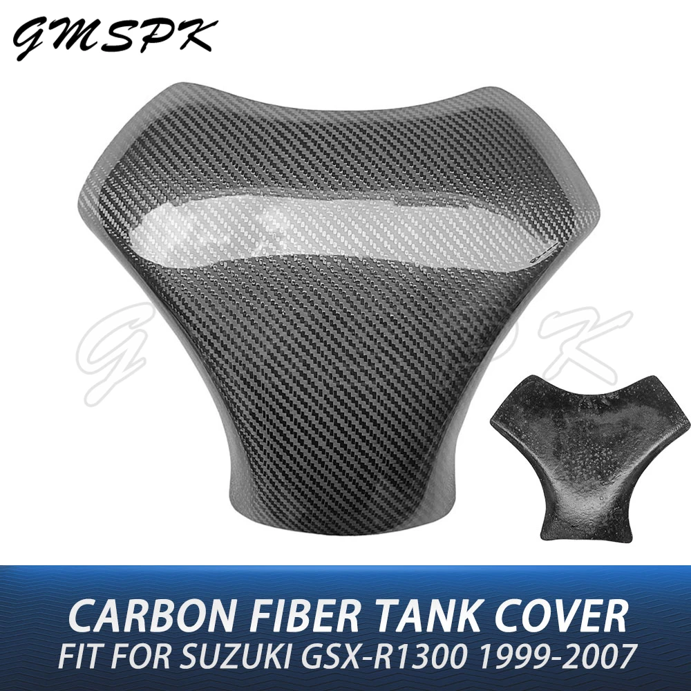 

Motorcycle Real Carbon Fiber Fuel Gas Tank Cover Protector Fit for Suzuki GSXR1300 Hayabusa GSX-R 1300 GSX-R1300 1999-2007