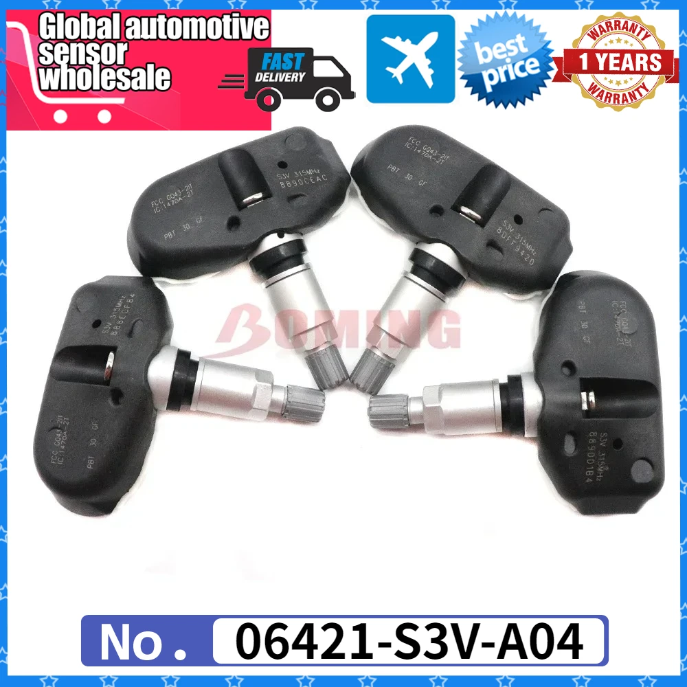 

Автомобильный датчик давления в шинах TPMS для Odyssey Ridgeline Honda Pilot Acura RLTL MDX 3.2L 3.5L 2005-2014 1/4 шт. 06421-S3V-A04