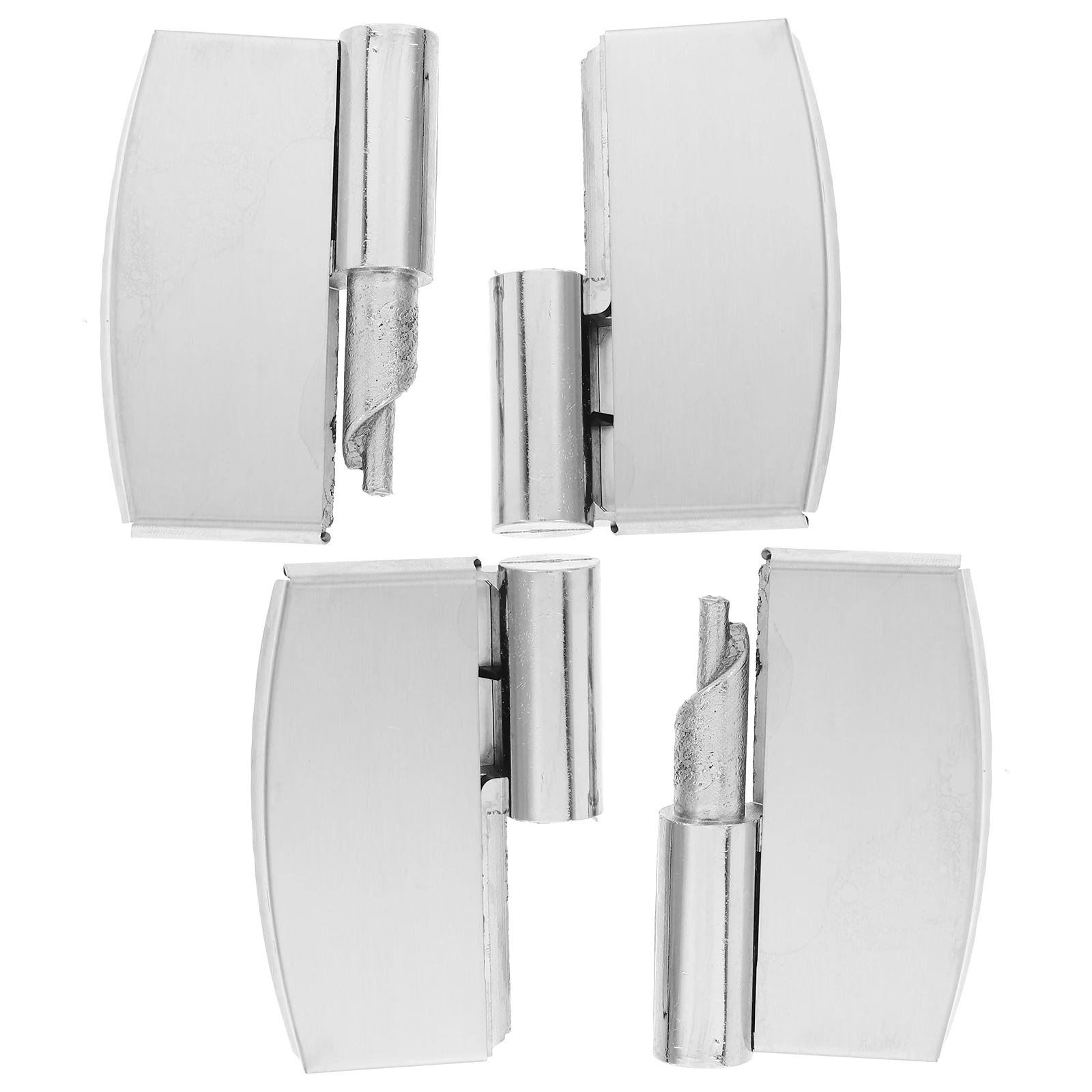 

2 Pcs Self-closed Door Hinge Cabinet It Can Move Connection Accessories Stainless Steel Detachable