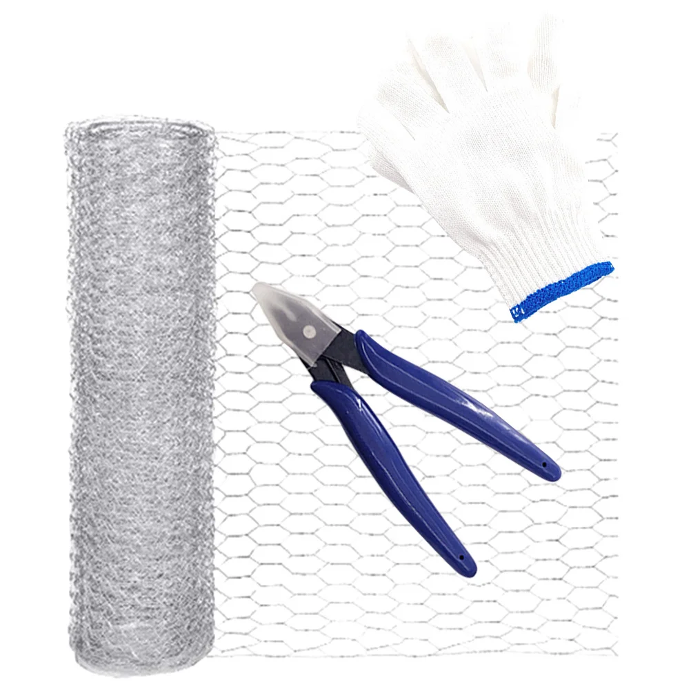 

1Set Galvanized Chicken Wire Mesh Hexagonal Size Long Wide Durable Poultry Fence Garden Protection Wire Mesh for Rabbit