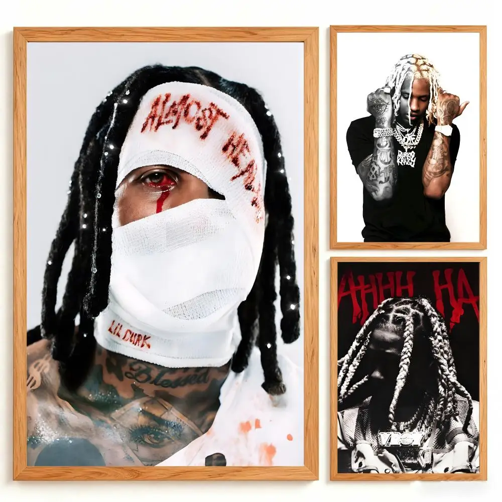 Music Lil Durk Poster Wall Art Poster Prints Home Wall Decor Gift for Living Room, Bedroom Bar & Parlor