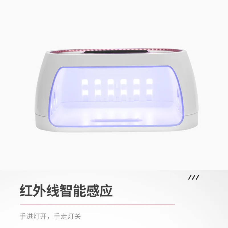 クロスボーダーネイルランプ 80W ネイルジェル硬化ライト 光線療法ランプ インテリジェント誘導ネイルベーキングランプ ネイルサロン用