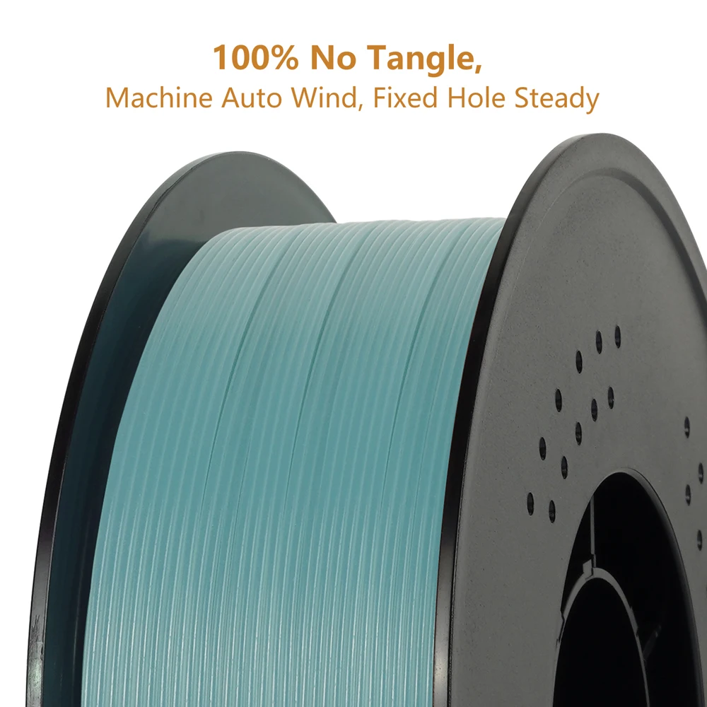 KINGROON Glow PLA Filament 1,75mm 1kg 2kg, grün-blaues, im Dunkeln leuchtendes 3D-Drucker-Filament, leuchtendes Farbwechsel-PLA-Plastik, am besten geeignet für UV-Lampen, passend für die meisten FDM-3D-Drucker, 1KG Spule (2,2Lbs), dieses Filament absorbiert Licht und gibt ein wunderschönes Licht ab. – Detail 8