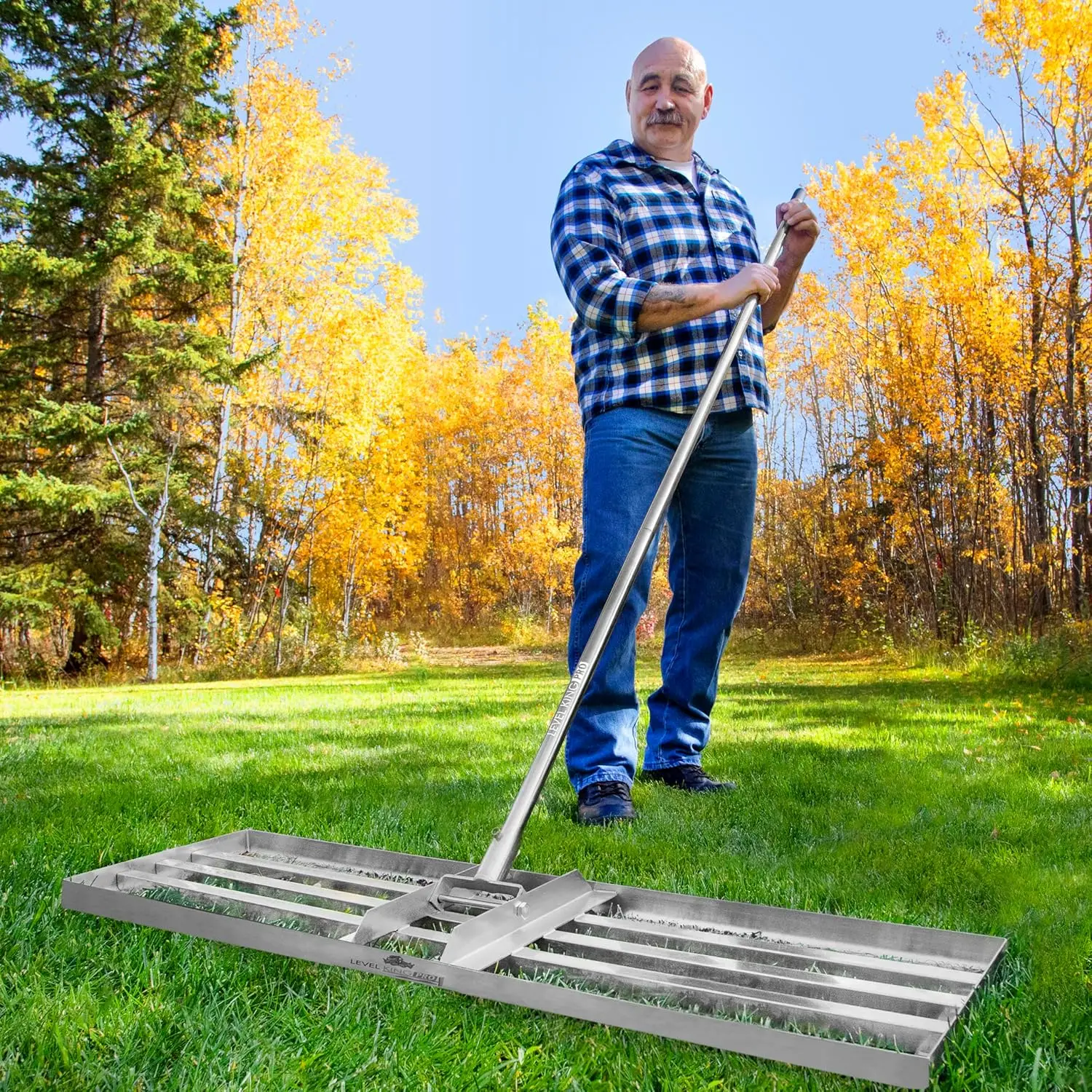 

Superior Lawn Leveling Rake 36''x10'' - High Grade Levelawn Tool for Unparalleled Heavy Duty Lawn Care - Reliable, Robust Lawn