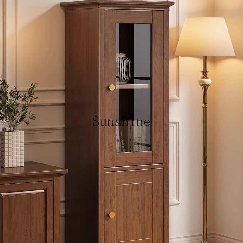 

Solid wood TV, living room, household hidden anti-theft safe, small storage safe integrated