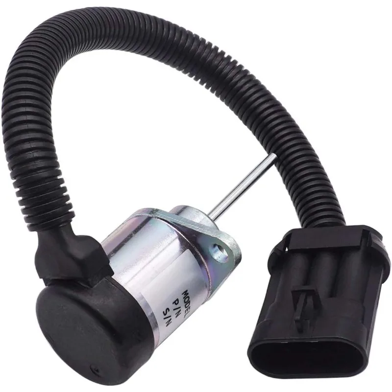 1J710-60010 12V Fuel Shut Off Solenoid For Kubota V2607 6691498 6691313 7000769 For Bobcat S160 S185 S205 450 1E137-60012 Engine
