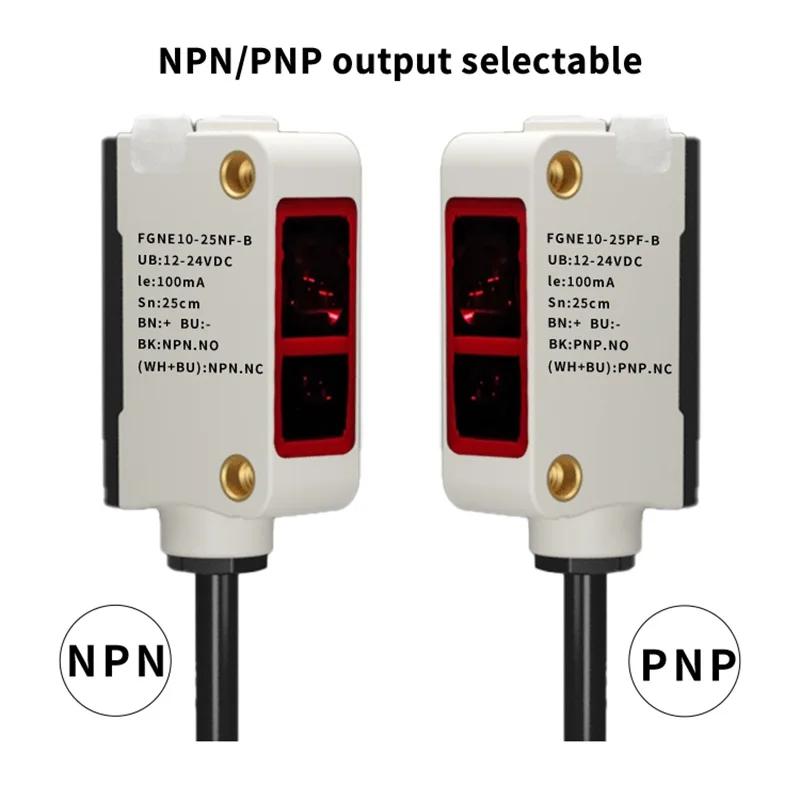 

FUWEI FGNE10-05N-B IP67 Background Suppression FGS and BGS Switchable Universal Housing Photoelectric Sensor