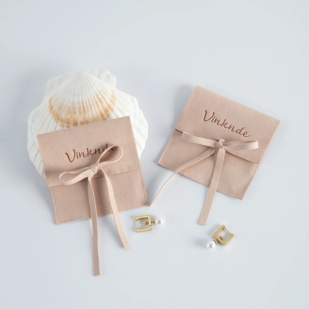 bolsas para joya Custom Jewellery Bag Jewelry Rings Earrings Packaging Organizer Bags Velvet Small Microfiber Pouch with Logo