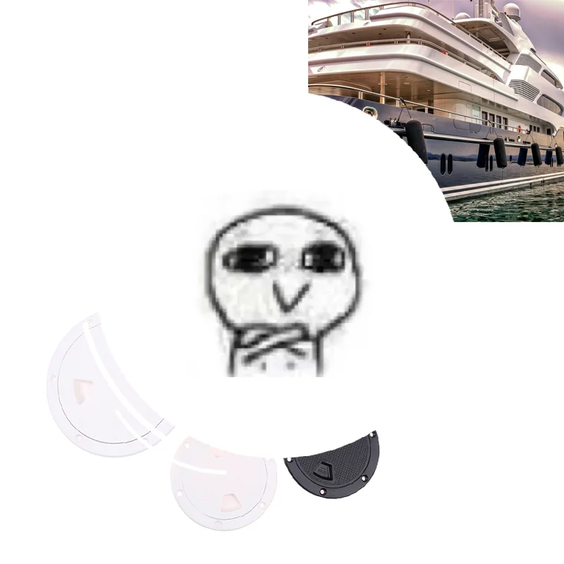 

ABS Plastic Round Non-Slip Inspection Hatches Screw Out Access Hatch Cover 4'' 6'' 8'' With Detachable Cover For Kayaks Yacht