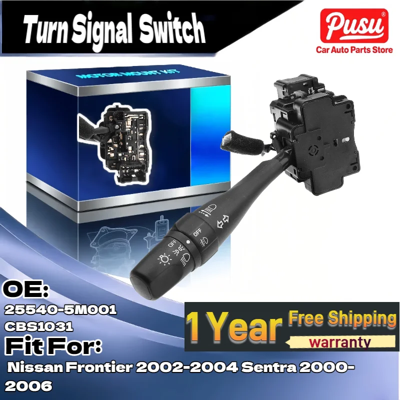 

Turn Signal Switch with Fog Lights for Nissan Frontier 2002-2004 Sentra 2000-2006 25540-5M001 CBS1031