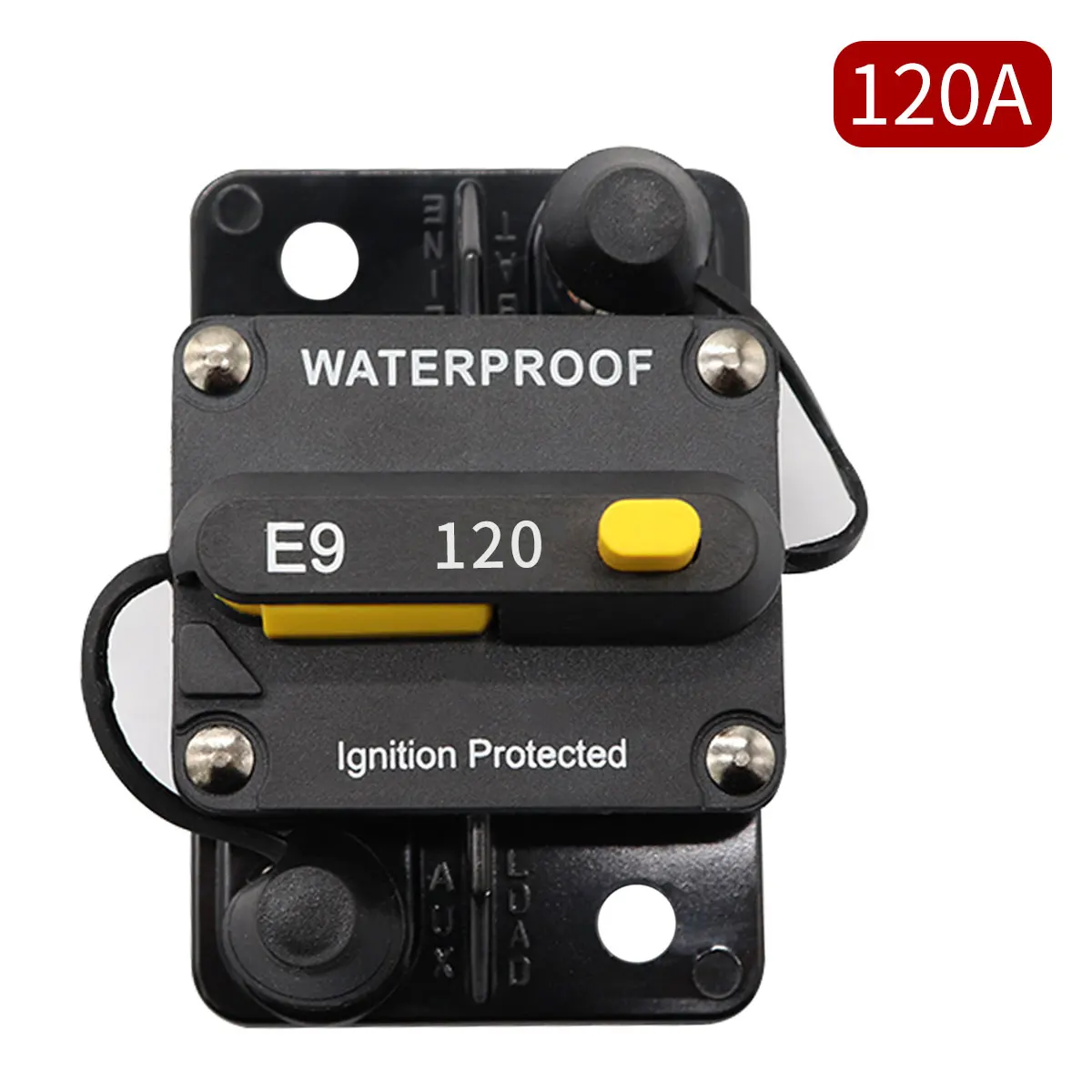 

High-Current Manual Reset Waterproof Circuit Breaker Automotive Truck Marine Atv Winch Yacht Boat Dc Audio System Protector Fuse