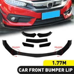 5Pcs Universal Car Front Bumper Separator Bumper Lip Body Kit Duck Lip Separator For BMW For Benz For Volkswagen For Honda