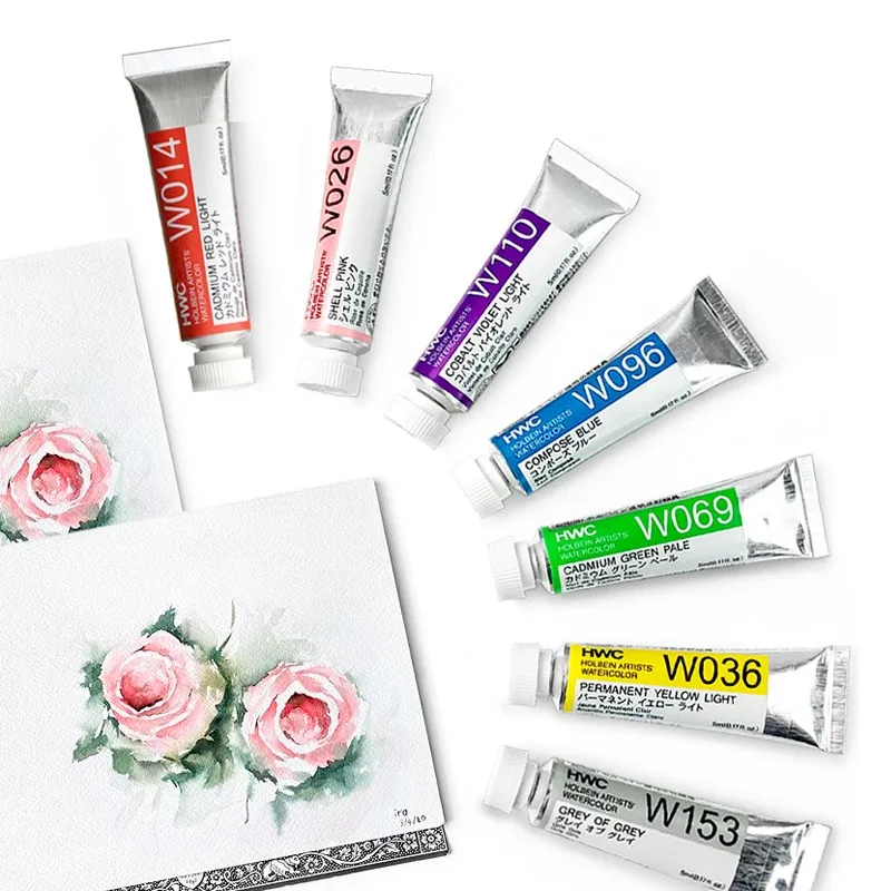 5/15ml Tubular B/C Grade Holbein High Transparent High Concentration Watercolor Artist's Master Watercolor Pigment Art Supplies