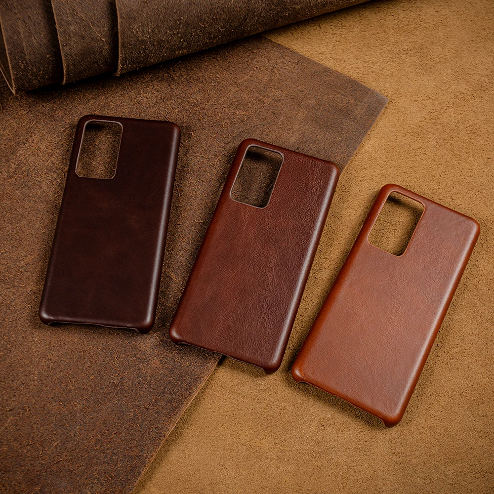 Hand Made Oil Wax Leather Phone Case For Xiaomi Redmi Note 12 11 10 Series Cover Pattern Genuine Mi  12Pro Plus 11Pro 10Pro 10