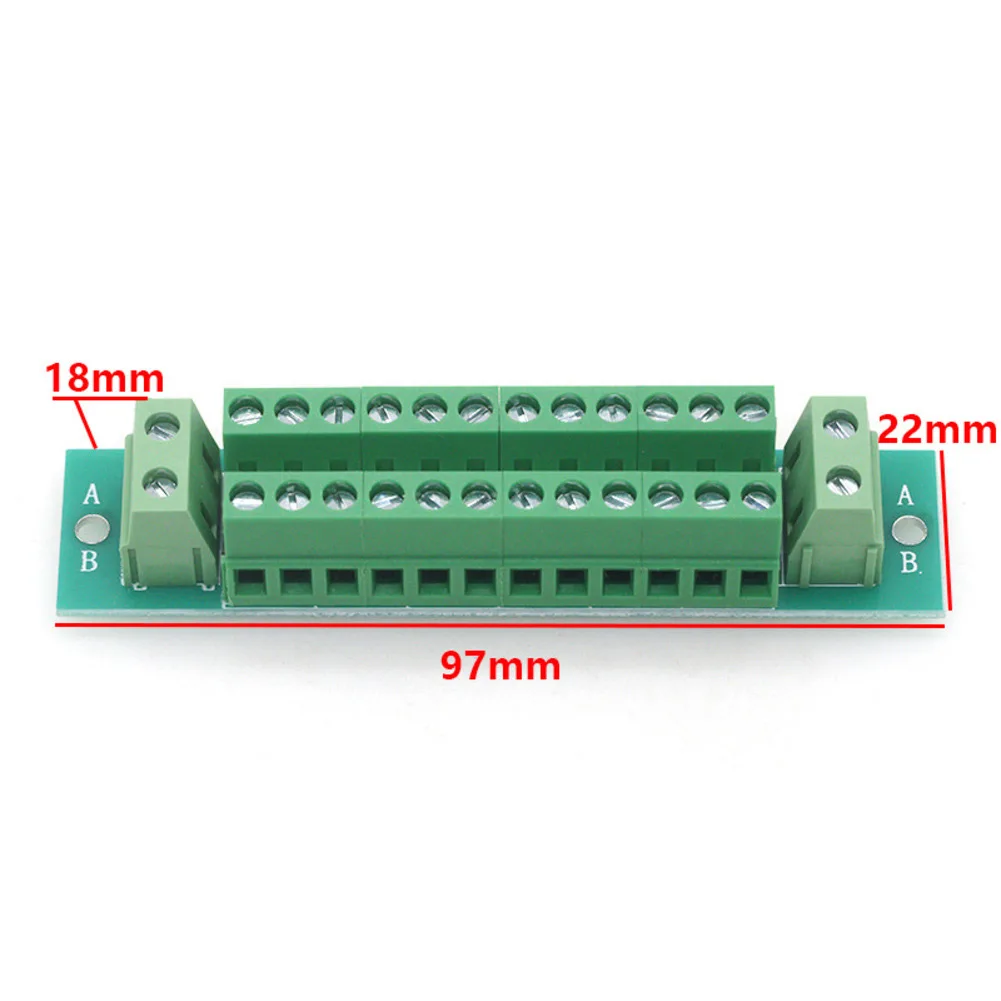 1 Pcs Solderless PCB Adapter Board For Positive Negative Connections Compatible With 5.0mm 7.5mm Pitch Terminal Blocks