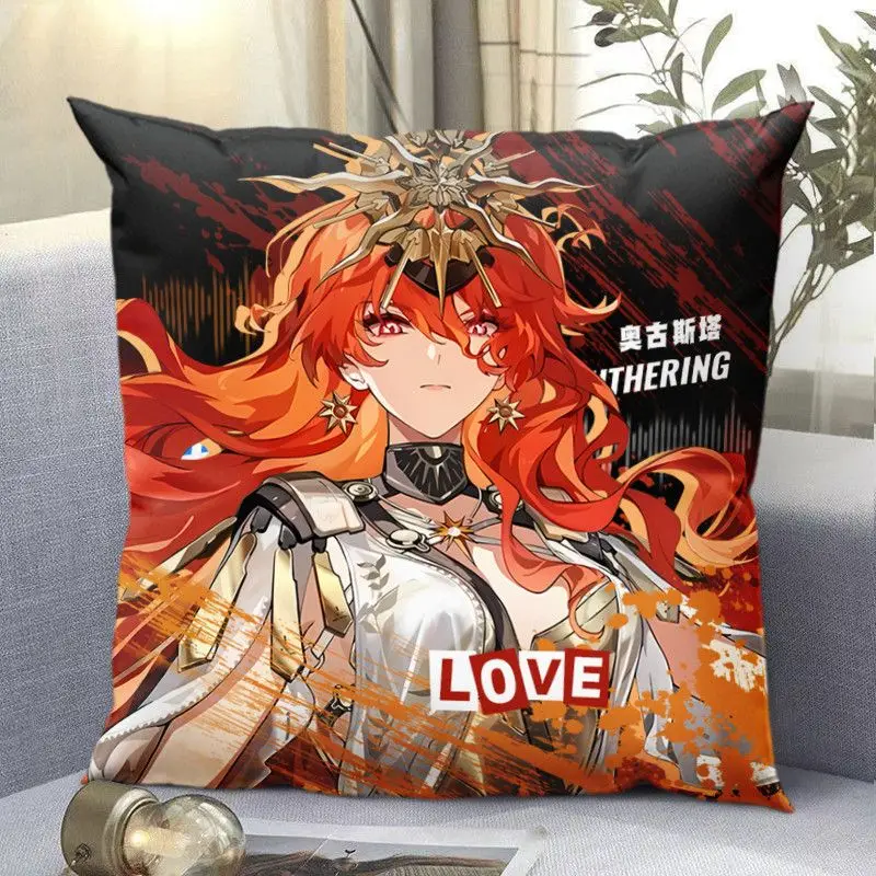 40 سنتيمتر Wuthering Waves لعبة أنيمي كوس أوغوستا جالبرينر تشيزا فورولوفا الخ. وسادة وسادة كرتونية لطيفة للجنسين 2025