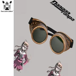 Danganronpa Miu Iruma Steampunk Goggles Gothic Retro Glasses Round Sunglasses Cosplay Costume Performance Accessories