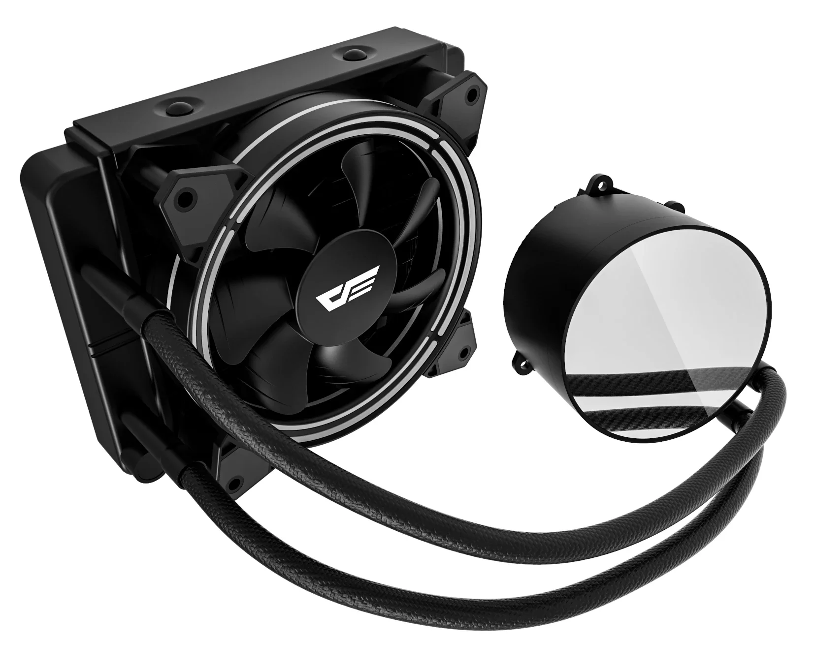 Darkflash Cool Design Computer Wasserkühlung Gaming Gehäuse Flüssiges CPU-Kühler-Kit PC-Lüfter mit RGB-GPU-Lüftern