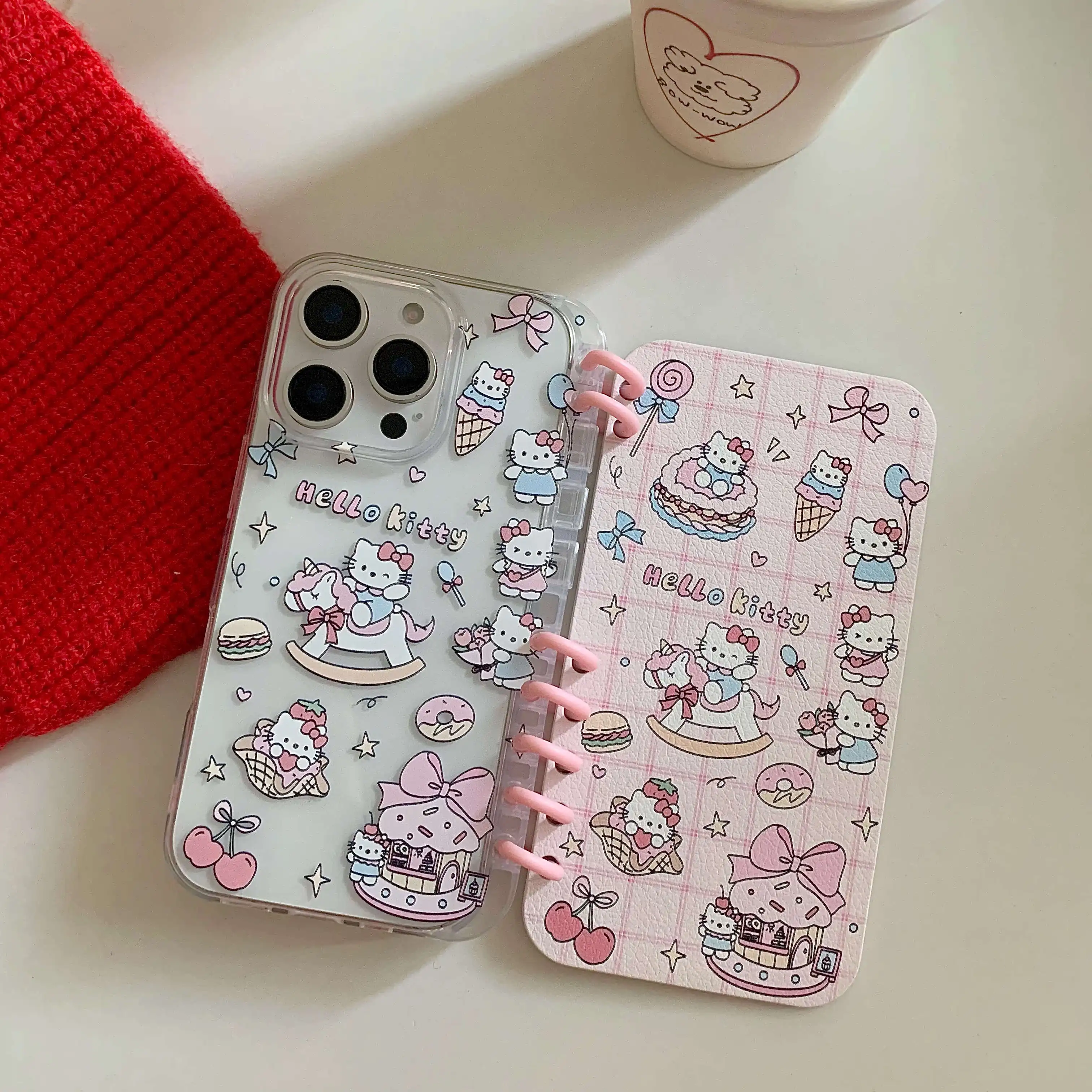 Sanrio Hello Kitty Cartoon Phone Case For iPhone 16 15 14 13 Pro Max Shockproof Silicone Back Cover with Card Slot