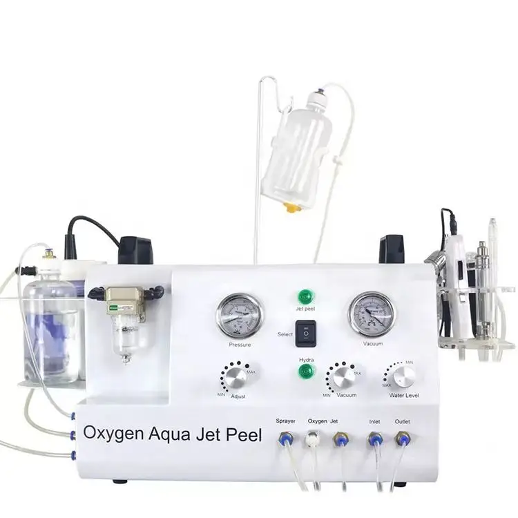 Oxygen Aqua Jet Peel Microdermabrasion Water Aquafacial Diamond Dermabrasion Facial Skin Scrubber Skin Care Oxygen Jet Machine