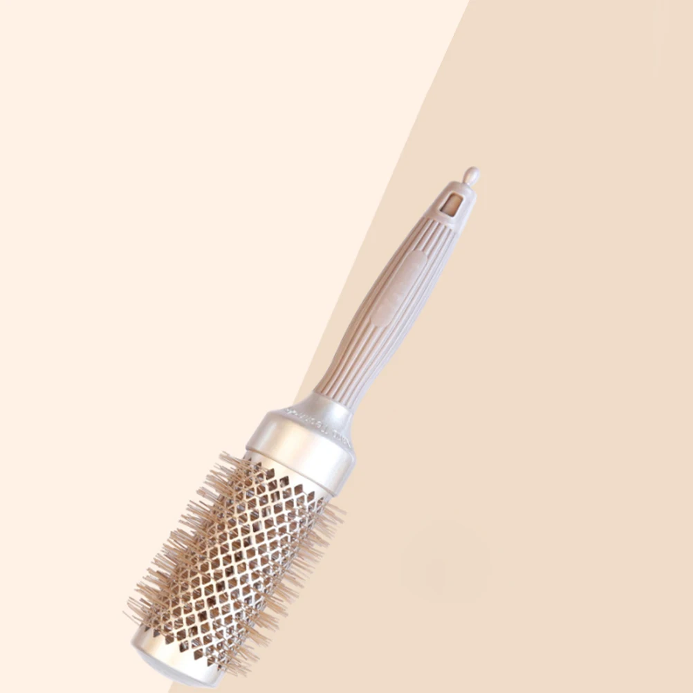 

1pc Professional Curling Comb For Hair Salon Premium Aluminum Tube Roller Comb, Smooth Detangling Ergonomic Handle, Multi-Use