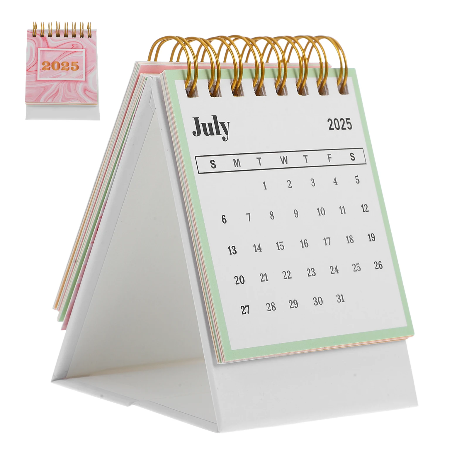 

Creative Desk Calendar Adorable Mini 2025 Table Decorative Chinese Lunar Year Academic Daily Flip