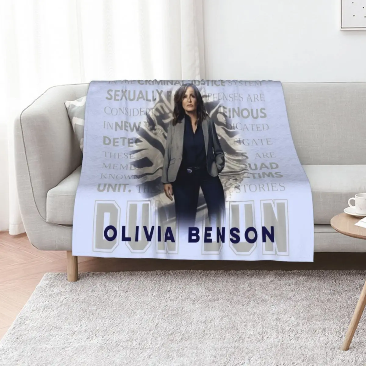 Olivia Benson Throw Blanket Stylish Couch Blanket for Home Living Room
