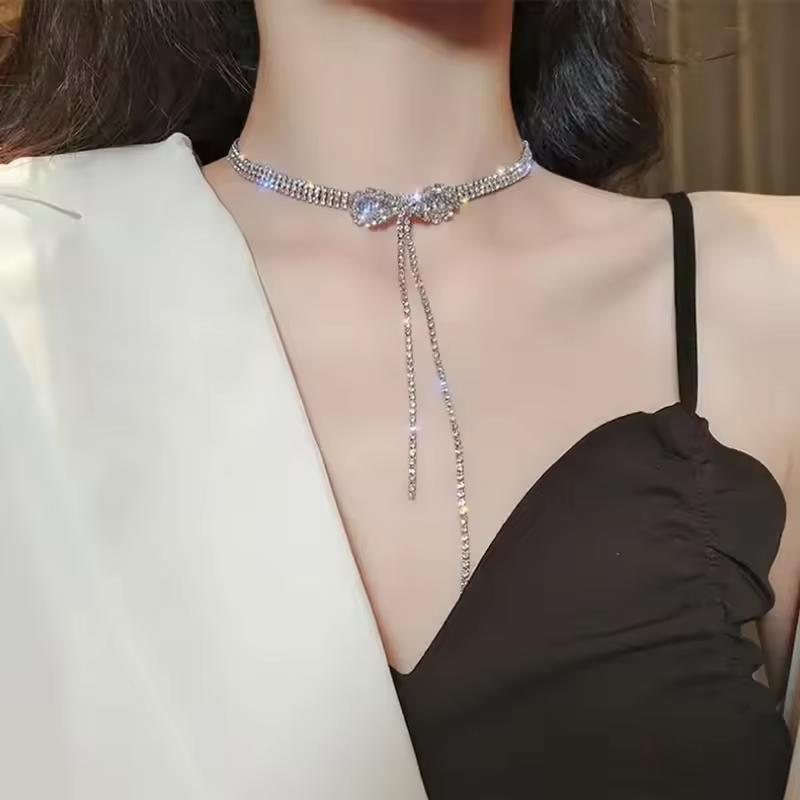 New Fashion Simple Silver Color Love Heart Pendant Necklace Charm Chain Collares Necklace for Women Party Jewelry Daily Wear - Image 25