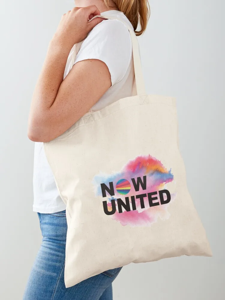 

NOW UNITED with a Ink Splash of colors Tote Bag tote bag shopper bags for women Big bag hand bags