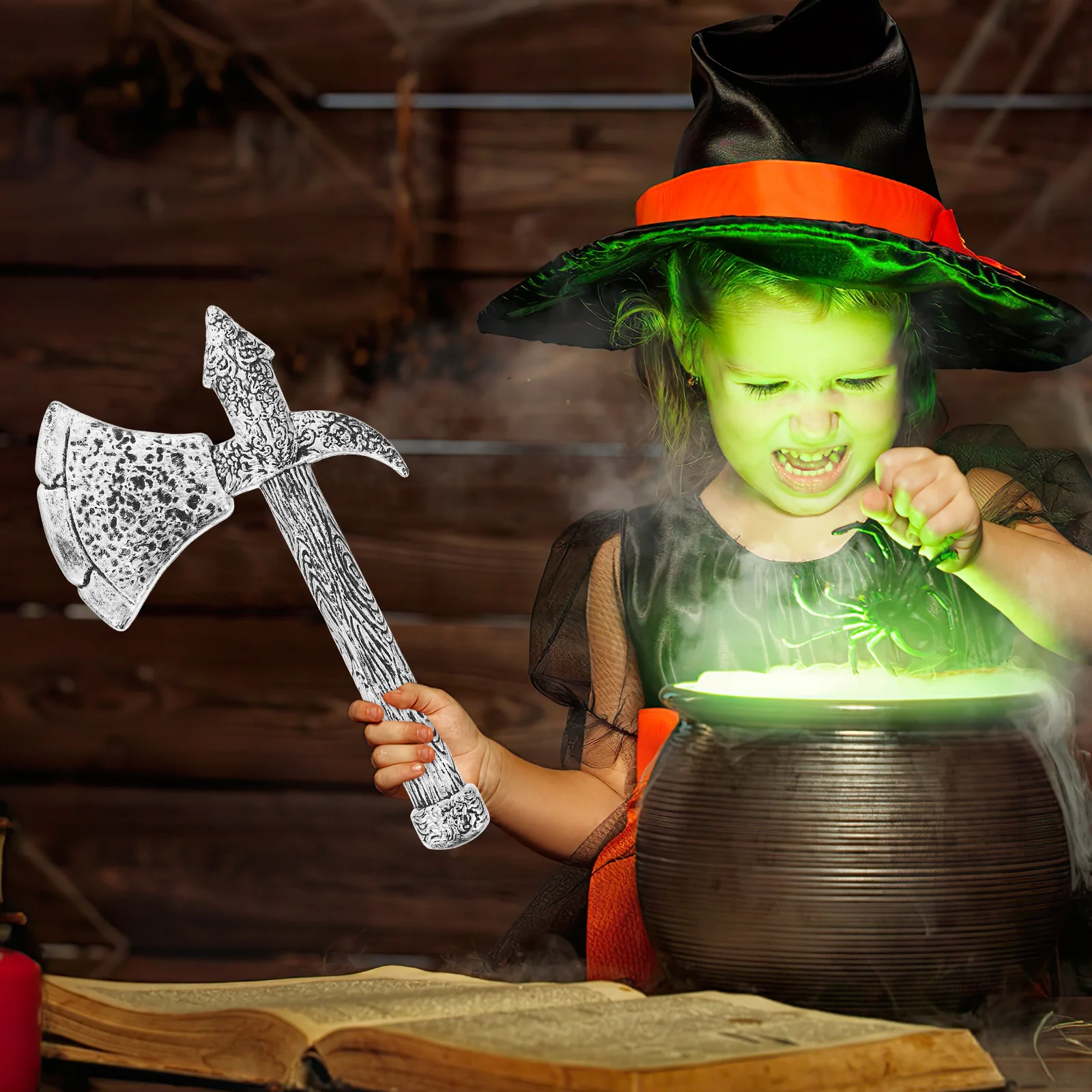 محاكاة مقلد وهمية الفأس وهمية الفأس لجميع القديسين تأثيري أداء الحفلات ديكور زي المرحلة المزحة حلية