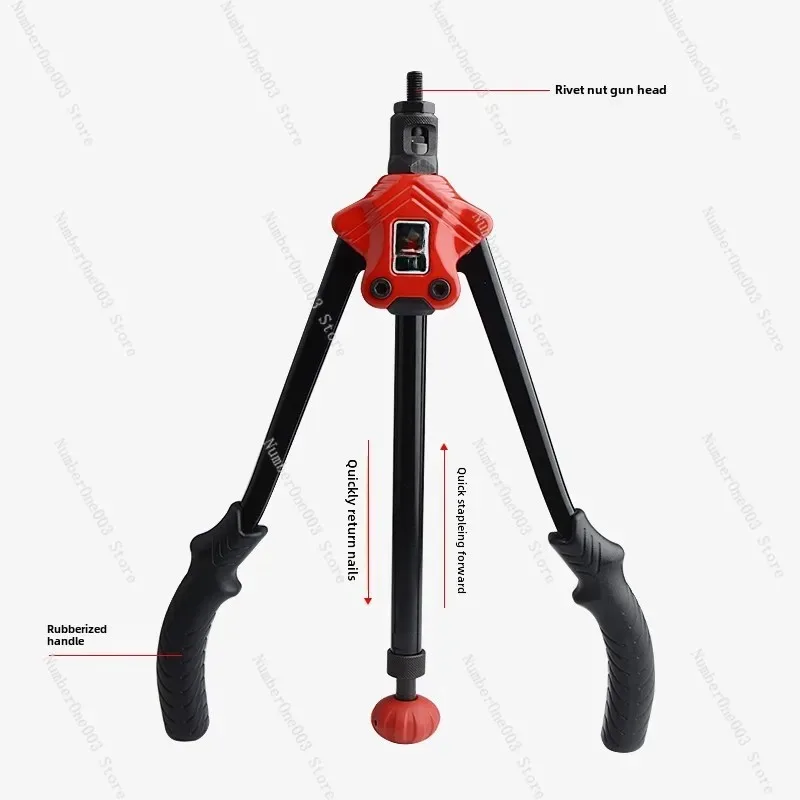 Semi-Automatic Rivet Nut (Rivnut) Gun Puller Manual and Semi-Auto Ram Gun with Automatic Nut Return