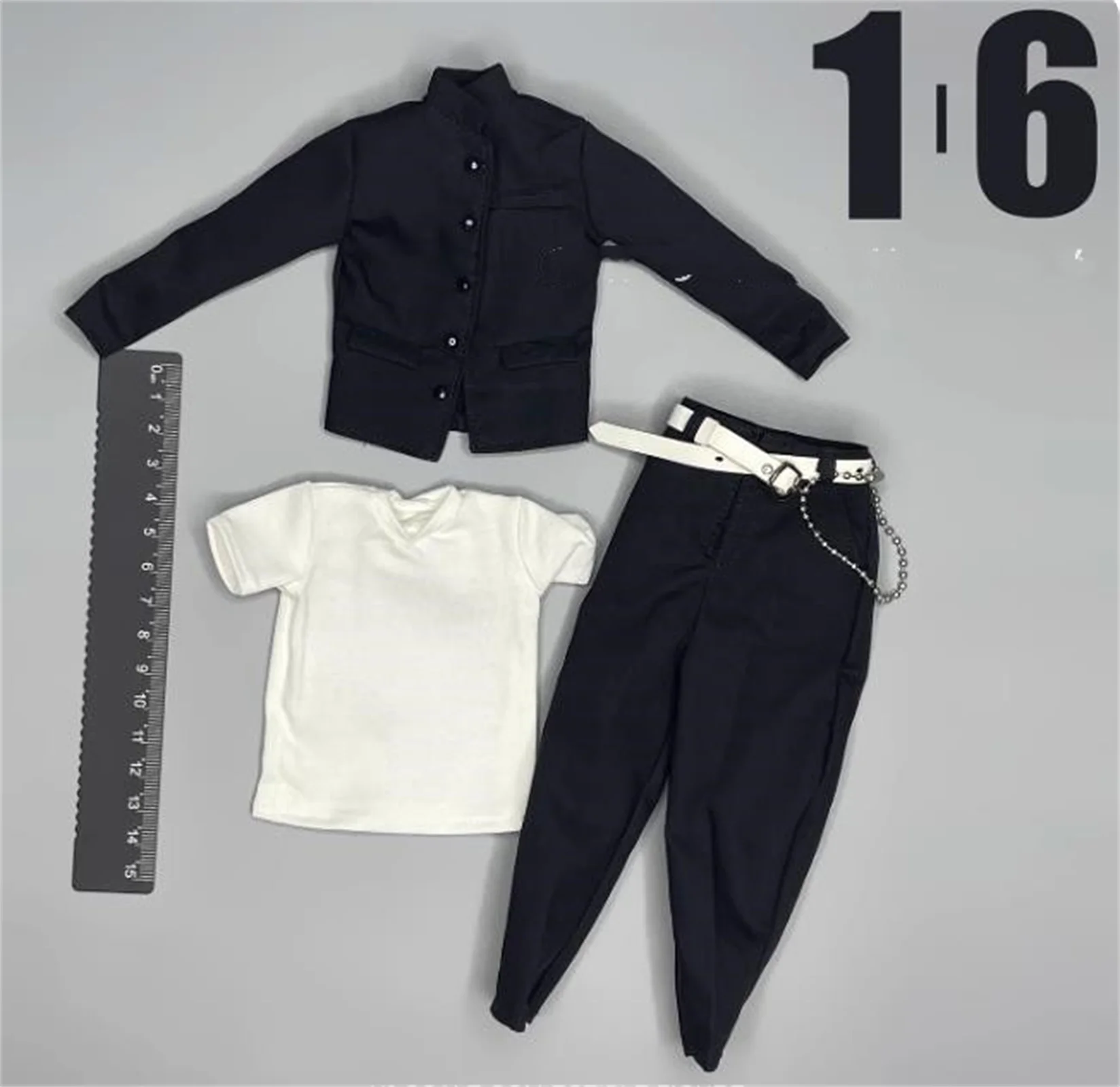 

1:6 School uniform suit coat pants shirt Male Clothes For 12" Figure Toy For 12 Inch Action Figure Model Toys