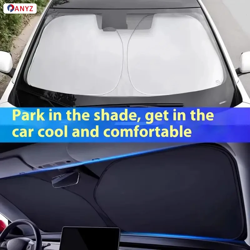 Car Front Windshield Sunshade Heat Insulation Sun Visor Summer Cooling Auto Accessories For DS 7 Crossback 2017~2025 2020 2023