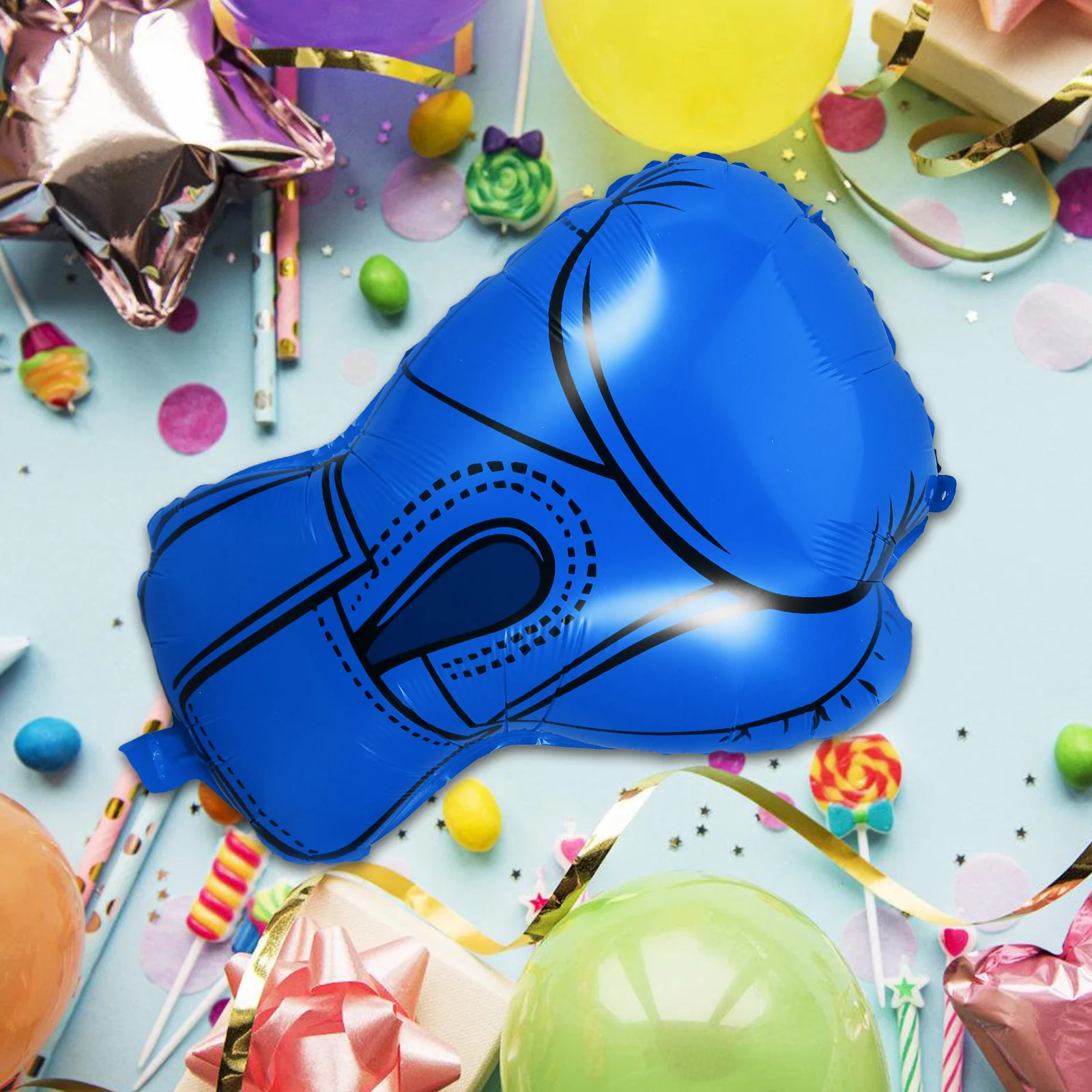 

6pcs Inflatable Boxing Glove Balloons For Kids Birthday Party Wrestling Decor Sports Theme Party Supplies Balloon Decorations