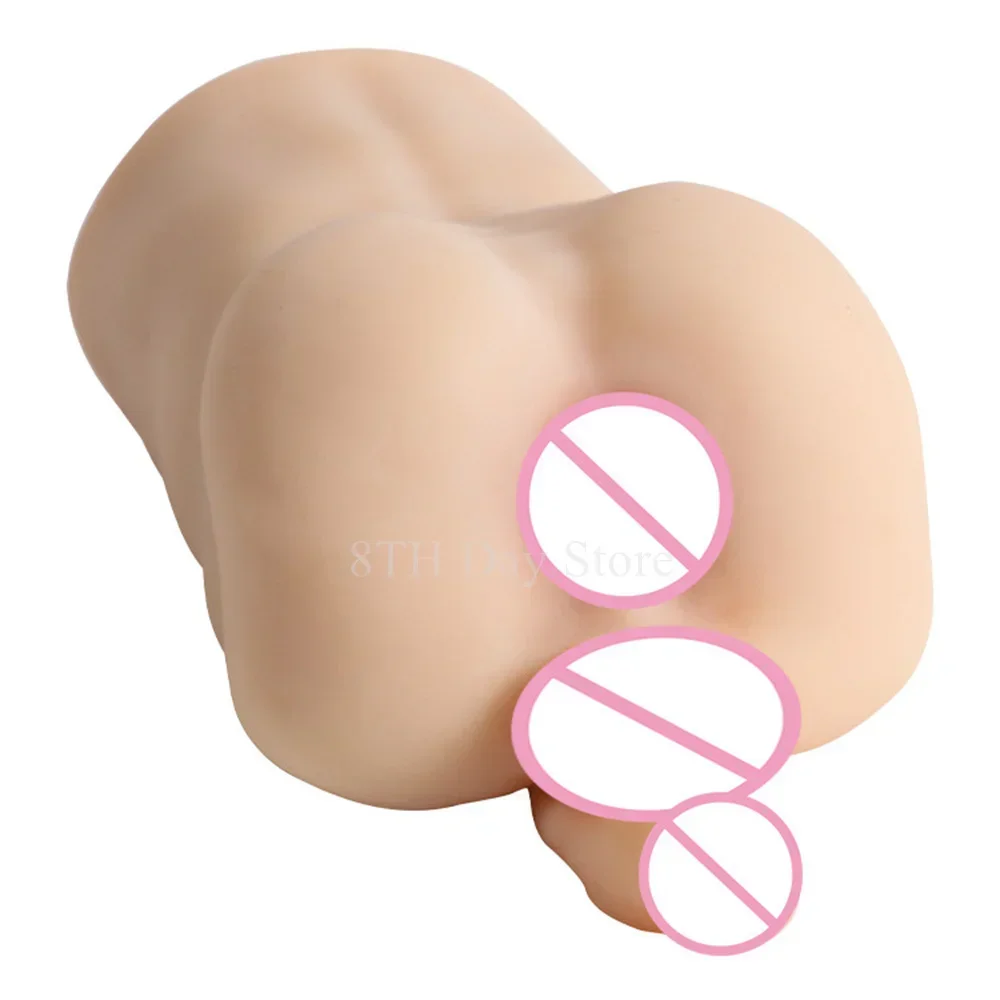 Pocket Size Masturbation Doll for Men Silicone Anal Sex Doll Realistic Anal Hole Fake Penis Gay Anus Sex Love Doll Adult Supply