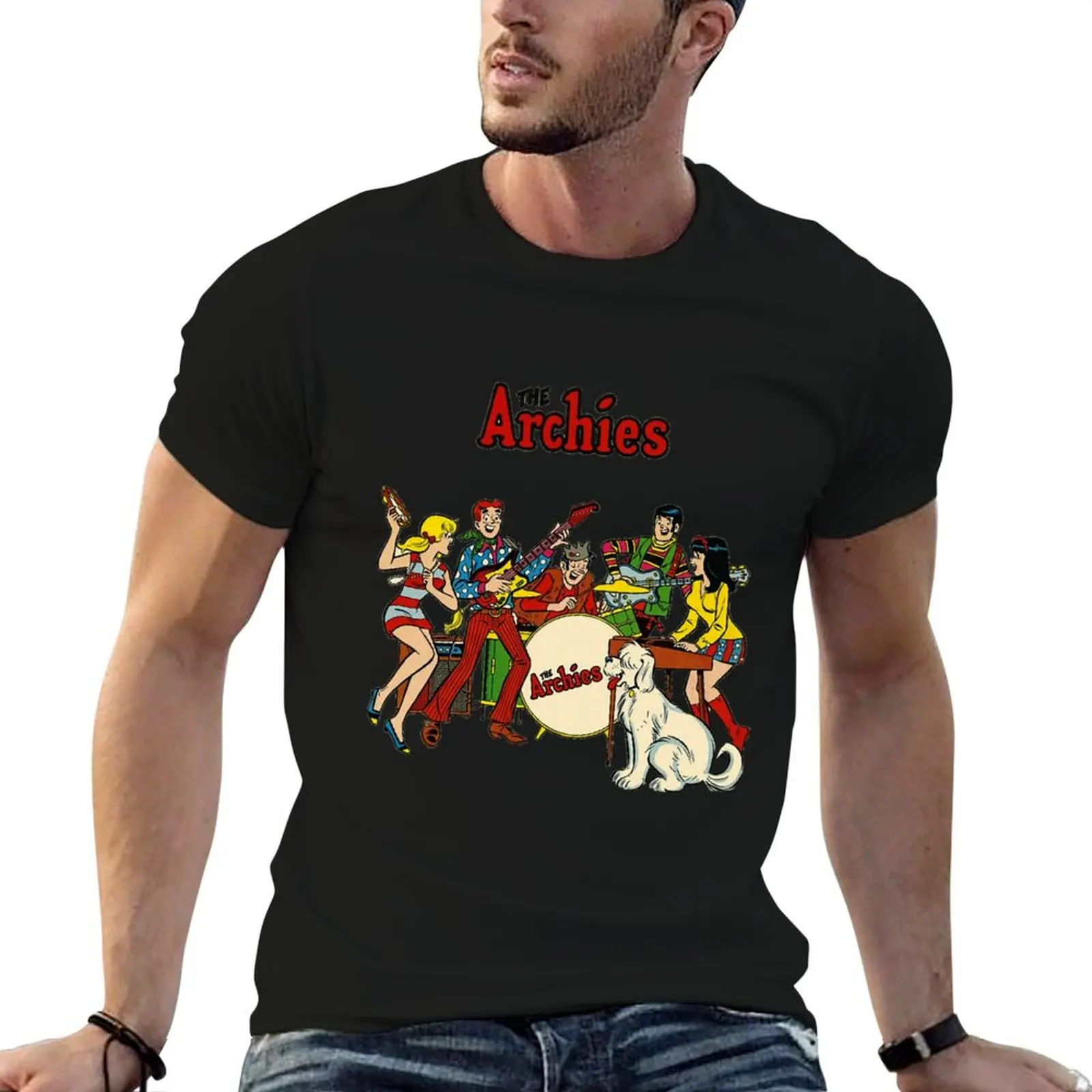 

Футболка The Archies Band, футболки с рисунком для мужчин, мужская футболка с рисунком, мужская футболка, футболка с рисунком