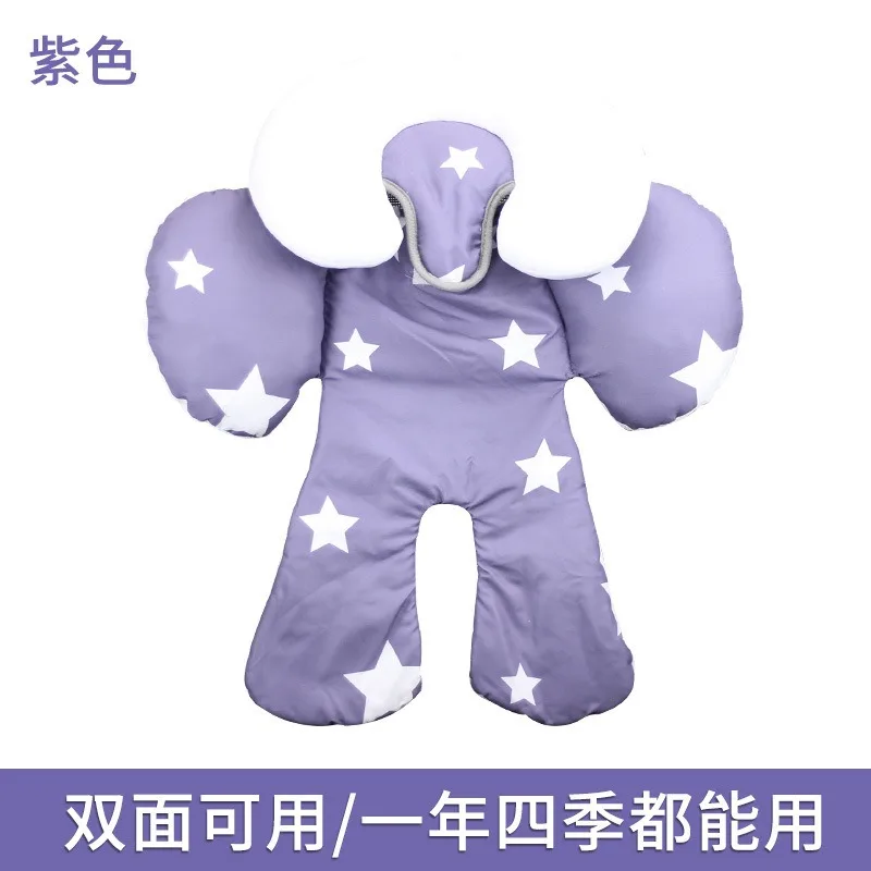 Coussin de siège de sécurité pour voiture de bébé, doublure de siège de poussette, oreiller, matelas, coussin de soutien complet du corps, universel pour nouveau-né, hiver et été