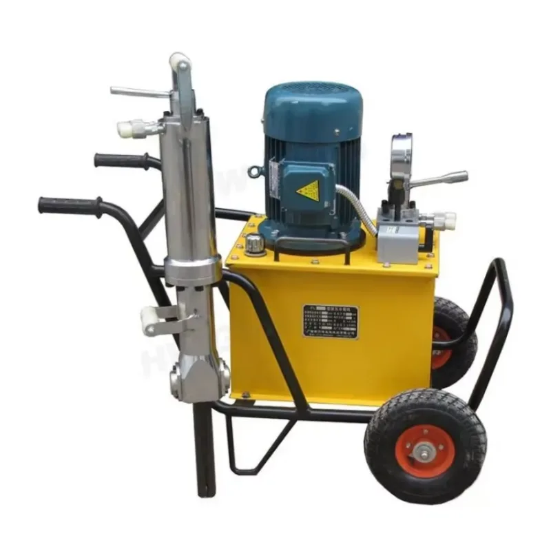 Self-powered Diesel Hydraulic Stone Splitting Machine Stable Hydraulic Rock Splitter Hard Natural Stone Processing Device