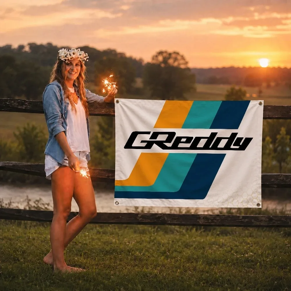 G-Greddy Car Brand flag Decoration Outdoor Picnic Party Art Hanging Home Camping Party Banner