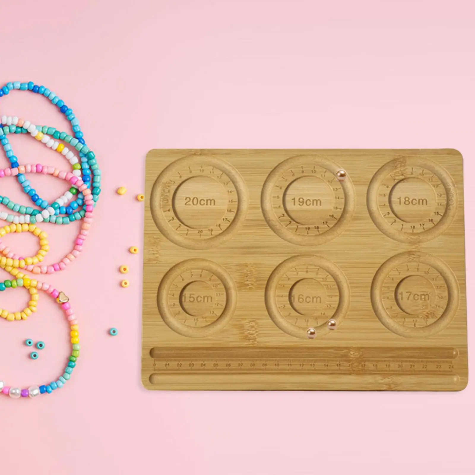 

Доска для бисера, держатель для изготовления ювелирных изделий, многоразовый для начинающих, профессионалов, мерная доска для бисера, доска для бисера