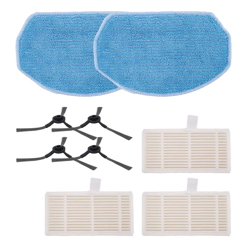 AA94-For Midea VCR04W Robot Vacuum Cleaner Parts Accessories Kit Washable Side Brush Hepa Filter Mop Cloth
