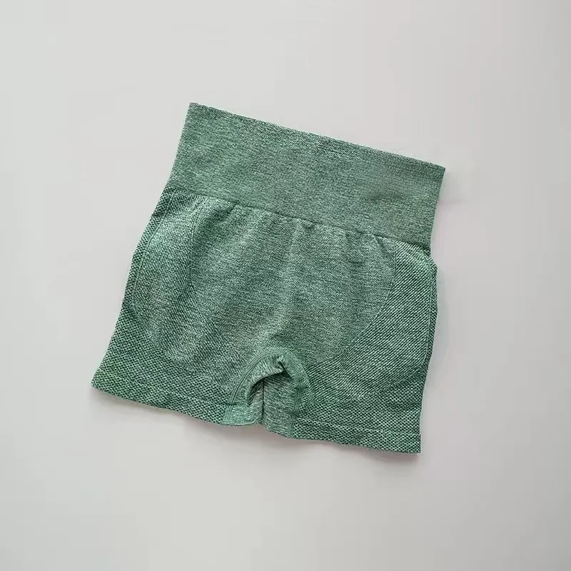 Nahtlose Yoga-Shorts mit hoher Taille und Po-Lift-Effekt für Damen, Anti-Exposition, schnelltrocknend, dehnbar, für Fitness, Radfahren und Workout – Detail 11