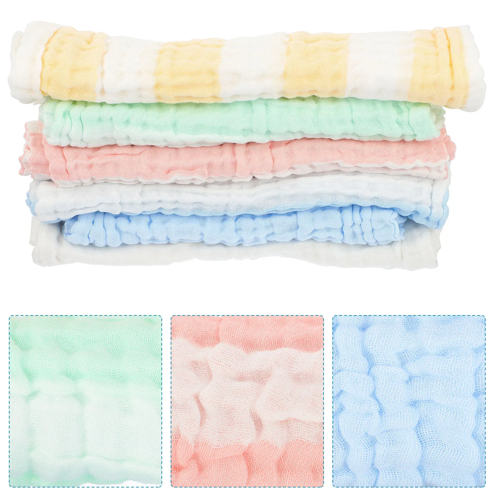 6 قطعة مناشف عرق الطفل القطن ماصة لينة الكرتون الرضع الظهر المناشف المحمولة خارج طفل مناديل لعاب الأطفال تنفس مناشف